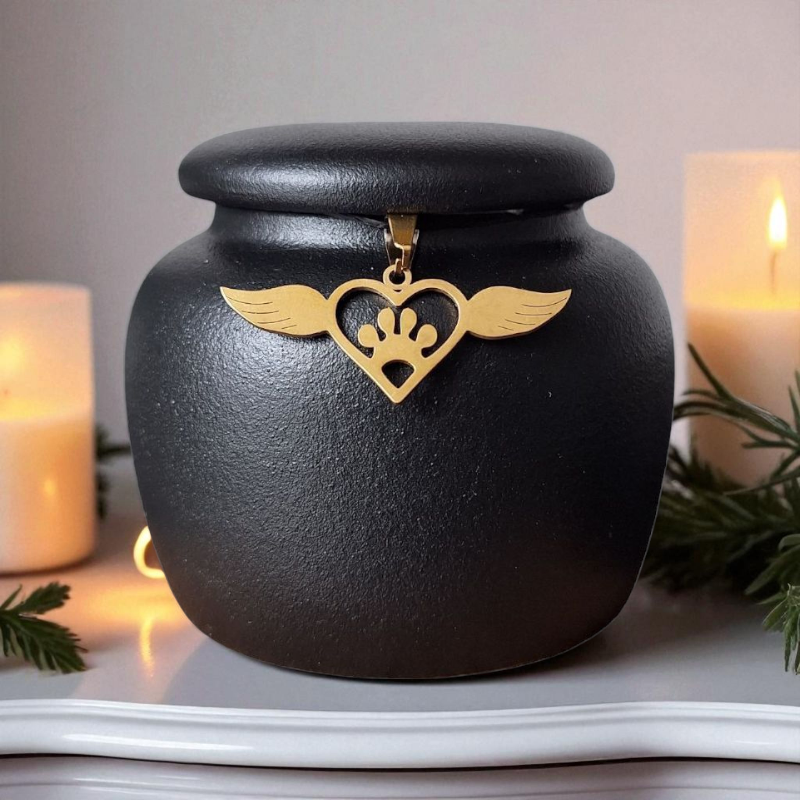 Miniurne mit Erinnerungsanhängern - 100 ml