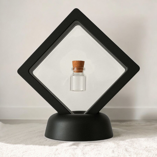 Lijstje voor aandenken - incl klein asbuisje - Blijvende herinnering kat of hond - voor het bewaren van as of plukjes haar huisdier