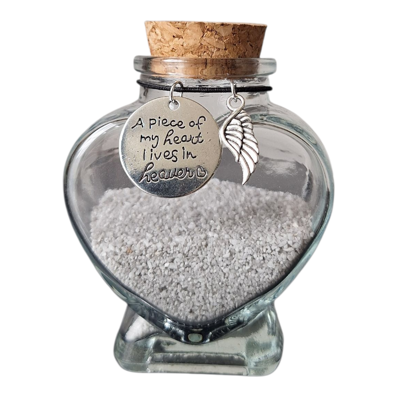 Stijlvol herinneringsflesje voor een klein beetje as of haar van je huisdier.