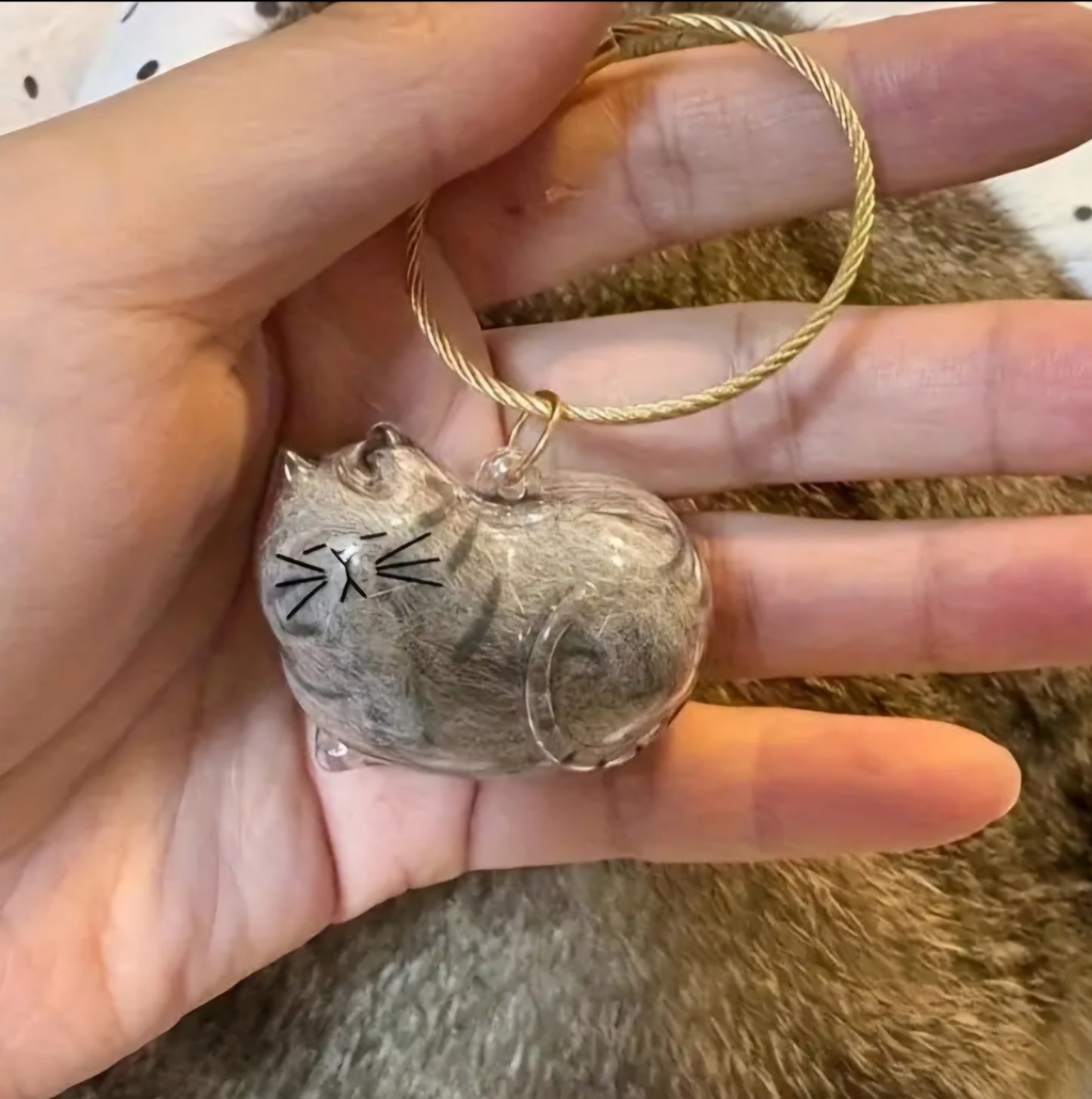 Pet Hair Gedenksleutelhanger voor kat