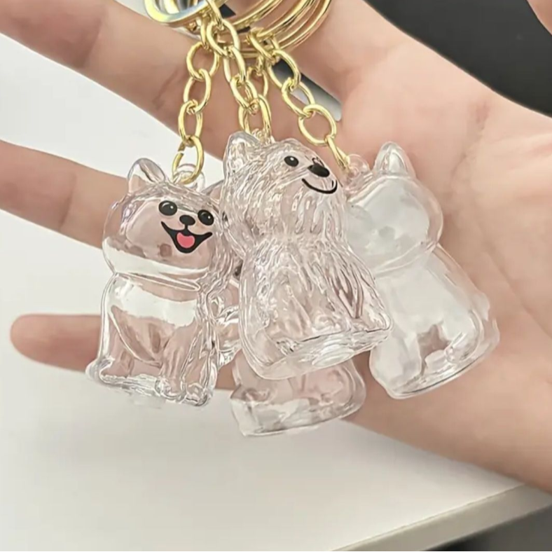 Gedenksleutelhanger Hond – Voor plukje vacht of een kleine hoeveelheid as - Aandenken Huisdier - Herinneringssleutelhanger Hond – Gedenkhanger Hond – Stevig Kunststof – Voor Vacht, As of Aandenken Hond