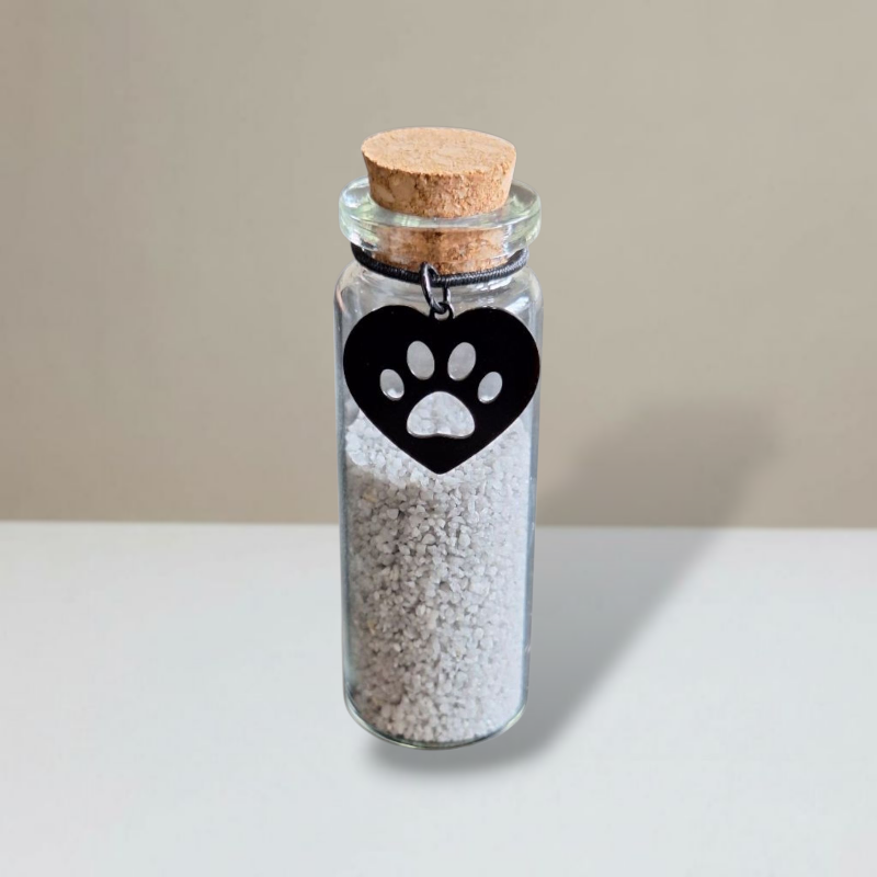 Gedenkflasche - Gold, Silber und Schwarz