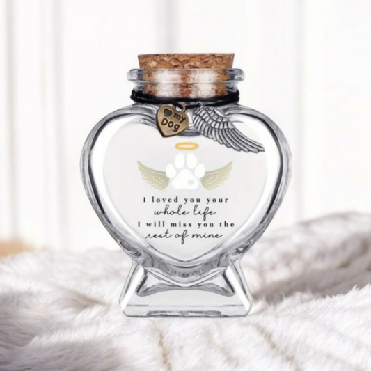 Gedenkflesje  voor as, haar of aandenken