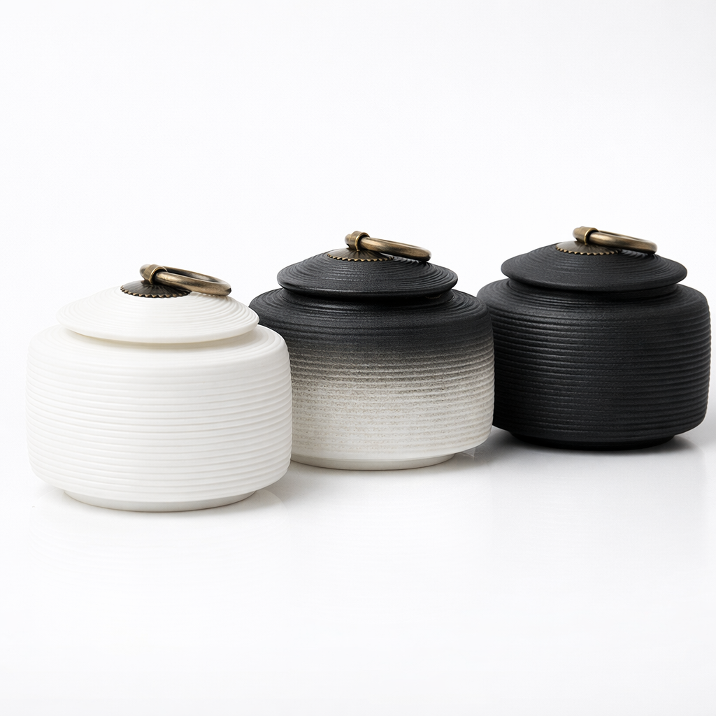 Tijdloze herinneringsurnen van keramiek voor honden- en kattenas