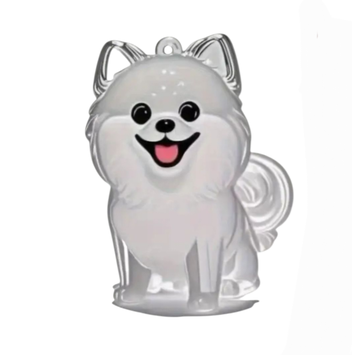 Gedenksleutelhanger Hond – Voor plukje vacht of een kleine hoeveelheid as - Aandenken Huisdier - Herinneringssleutelhanger Hond – Gedenkhanger Hond – Stevig Kunststof – Voor Vacht, As of Aandenken Hond