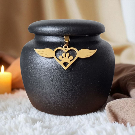 Miniurne mit Erinnerungsanhängern - 100 ml