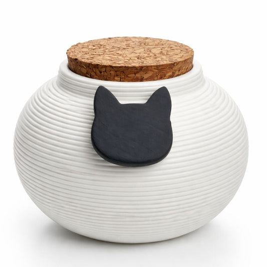 Urnenkatze – 400 ml – Weiß