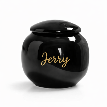 Mini-Urne – 80 ml – Schwarz – Mit Anhänger