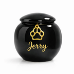 Mini-Urne – 80 ml – Schwarz – Mit Anhänger
