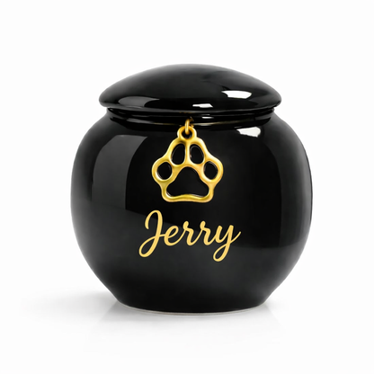 Mini-Urne – 80 ml – Schwarz – Mit Anhänger