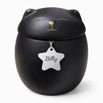 Urnenkatze – 150 ml – Schwarz