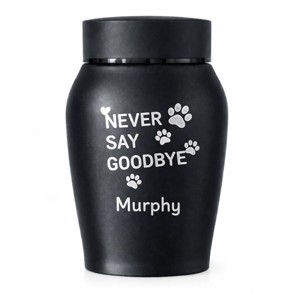 Urne – 250 ml – Schwarz – Sag niemals Lebewohl