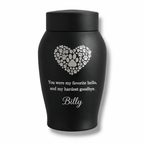 Urne – 250 ml – Schwarz – Lieblings-Hallo, schwerster Abschied