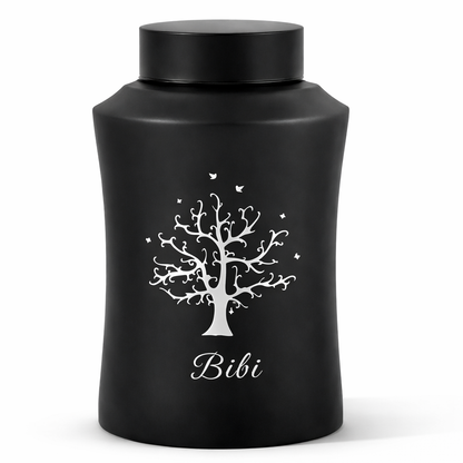 Urne – 250 ml – Schwarz – Baum des Lebens