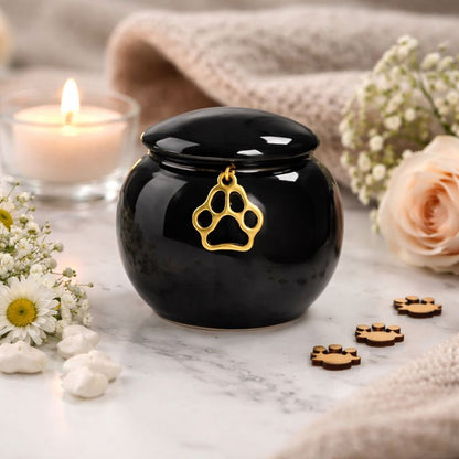 mini urn - ontworpen om een gedeelte van de as te bewaren