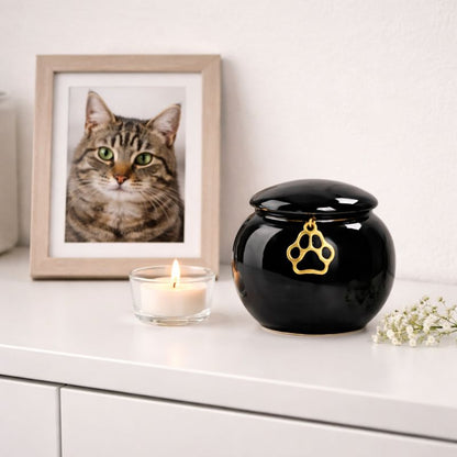 mini urn - ontworpen om een gedeelte van de as te bewaren