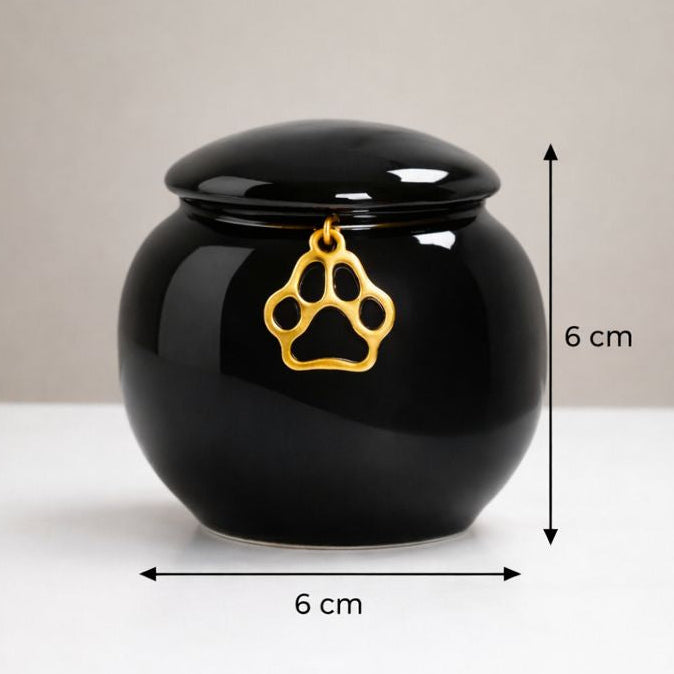 mini urn - ontworpen om een gedeelte van de as te bewaren