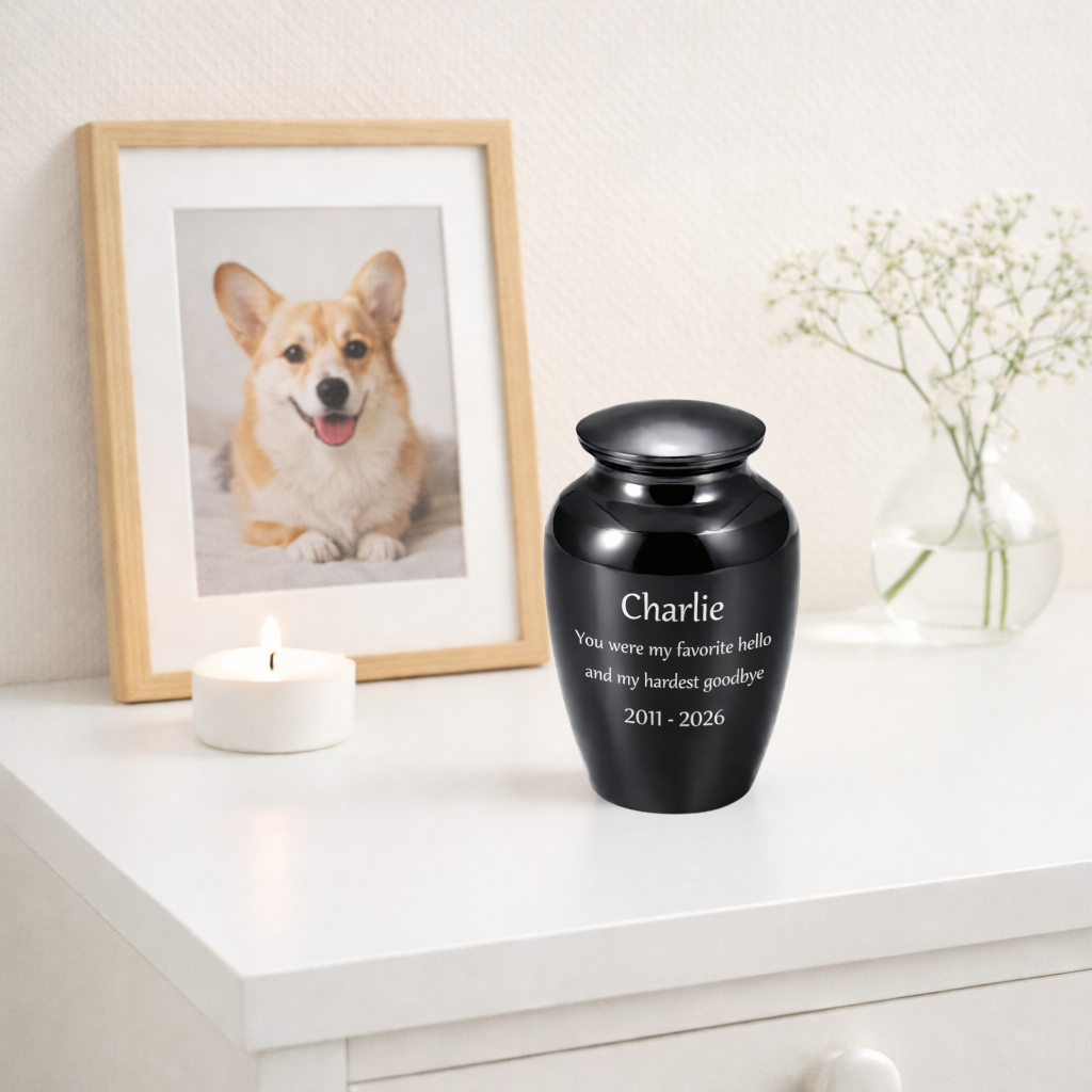 Mini-Urne – Edelstahl – 55 ml – Kann nach Ihren Wünschen personalisiert werden