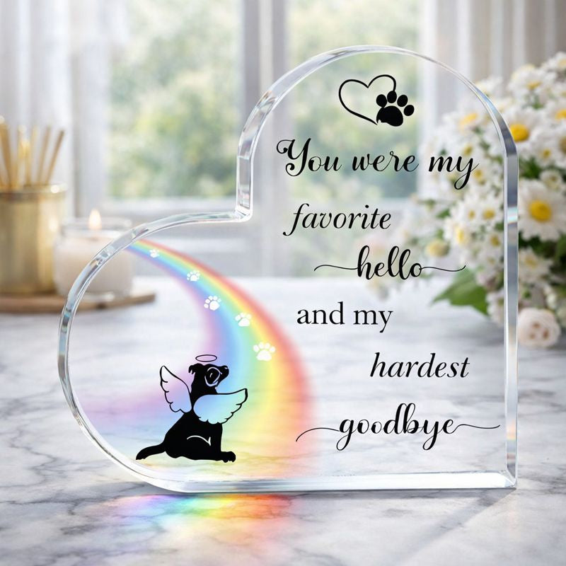 Gedenkstatue – Hund – Lieblingsgruß