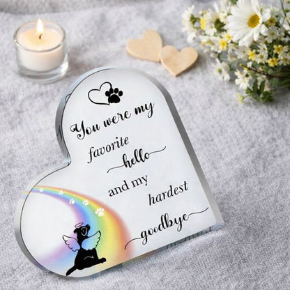 Gedenkstatue – Hund – Lieblingsgruß