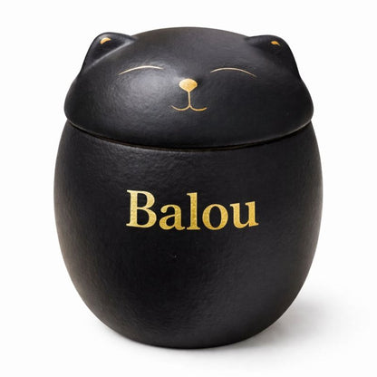 Urnenkatze – 150 ml – Schwarz