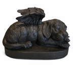 Urn Slapend Hondje - Zwart - 750 ML