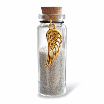 Gedenkflasche – Gold – Engelsflügel 