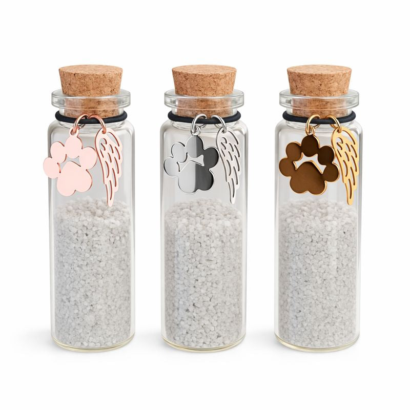 Gedenkflasche – Gold, Silber und Roségold 
