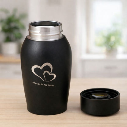 Urne – 250 ml – Schwarz – Für immer in meinem Herzen