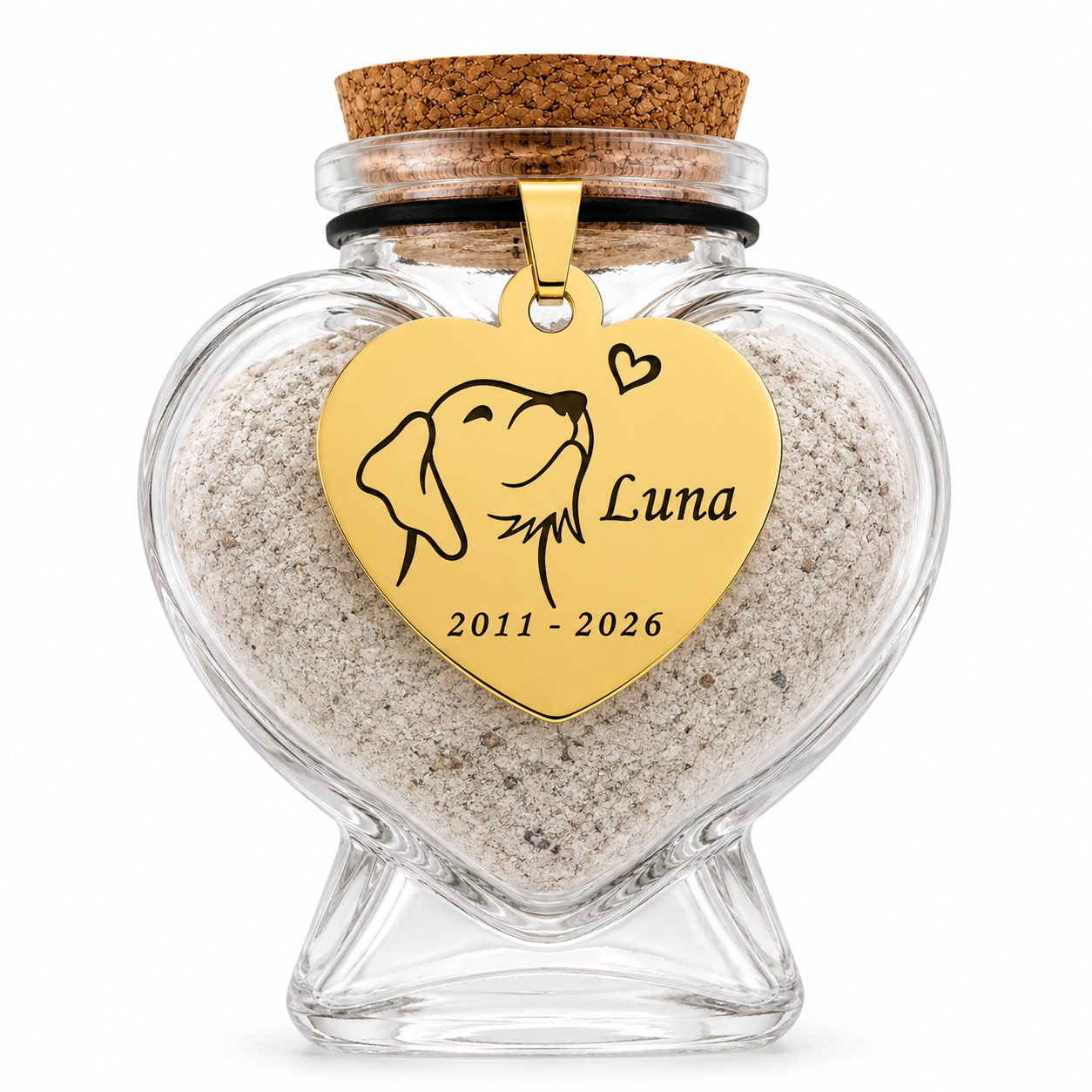 Memorial flesje - Kat of Hond
