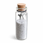 Gedenkflasche – Katze – Silber und Gold 