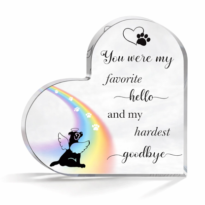 Gedenkstatue – Hund – Lieblingsgruß