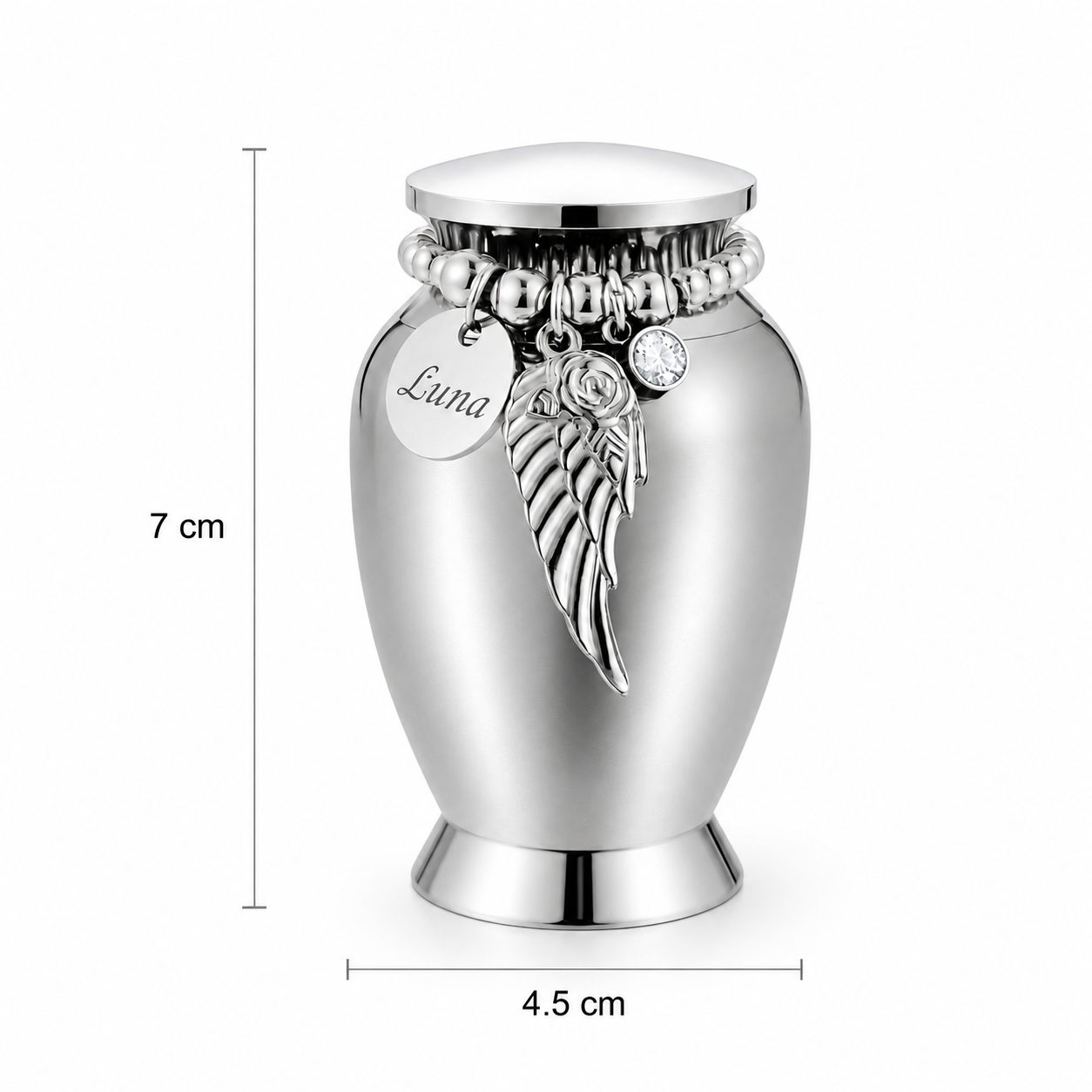Mini-Urne - Edelstahl - 55 ML