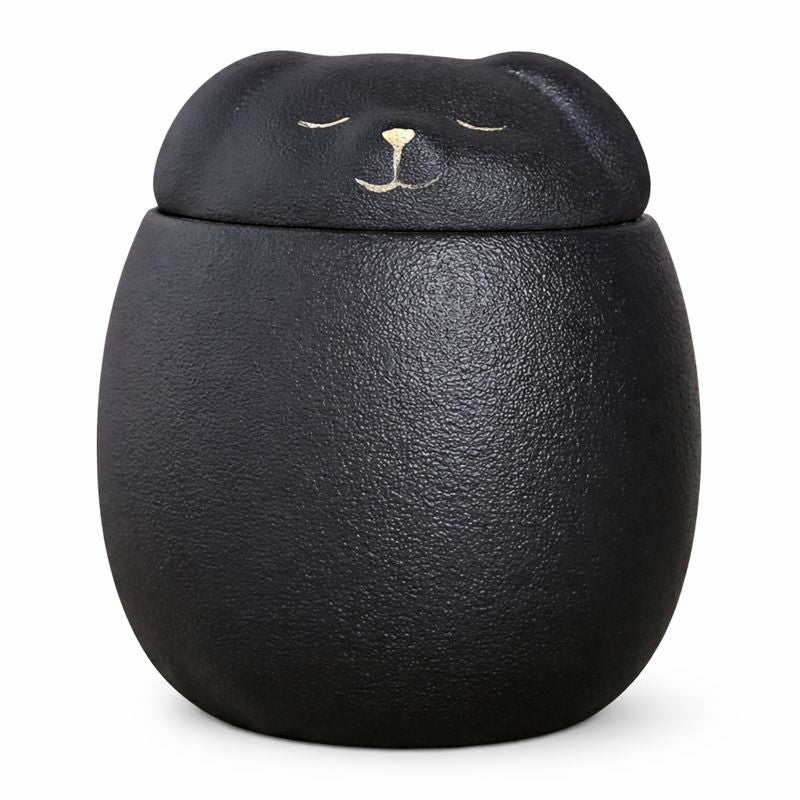 zwarte honden mini urn