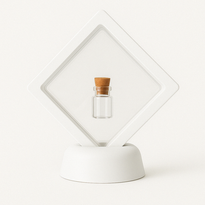 Lijstje voor aandenken - incl klein asbuisje - Blijvende herinnering kat of hond - voor het bewaren van as of plukjes haar huisdier
