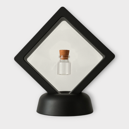 Lijstje voor aandenken - incl klein asbuisje - Blijvende herinnering kat of hond - voor het bewaren van as of plukjes haar huisdier
