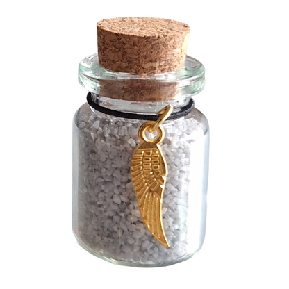 memorial flesjes, set van 2 stuks,  voor kat of hond, gedenkflacon, herinnering aan kat of hond, bewaren plukjes vacht van kat of hond