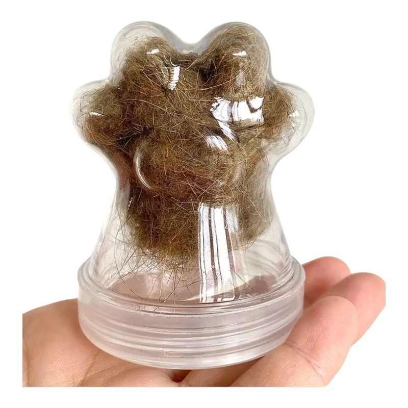 Transparant kattenpoot bewaarpotje voor as of aandenken

