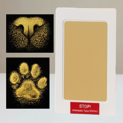 Inktloze poot- of neusafdruk printkit - Goud