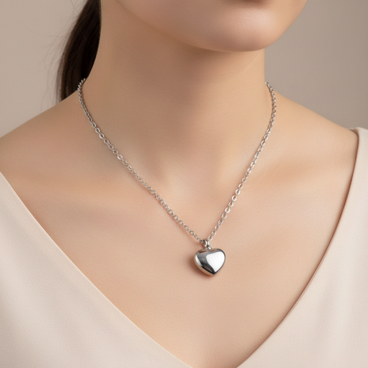 Herzanhänger - Gold und Silber