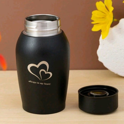  zwart urn van roestvrij staal ( RVS ) 