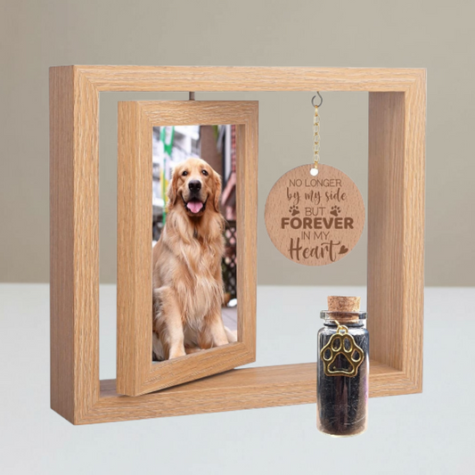 Herdenkingsfotolijst met Asbuisje - Hond