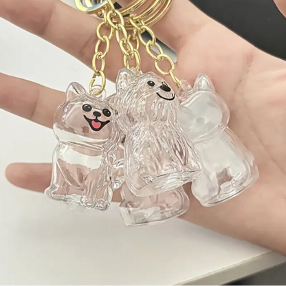 Gedenksleutelhanger Hond – Voor plukje vacht of een kleine hoeveelheid as - Aandenken Huisdier - Herinneringssleutelhanger Hond – Gedenkhanger Hond – Stevig Kunststof – Voor Vacht, As of Aandenken Hond
