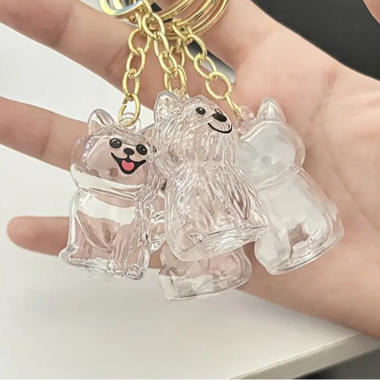 Gedenksleutelhanger Hond – Voor plukje vacht of een kleine hoeveelheid as - Aandenken Huisdier - Herinneringssleutelhanger Hond – Gedenkhanger Hond – Stevig Kunststof – Voor Vacht, As of Aandenken Hond
