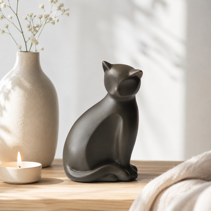 Urne Katze - Gravierter Anhänger mit Namen - 300 ML