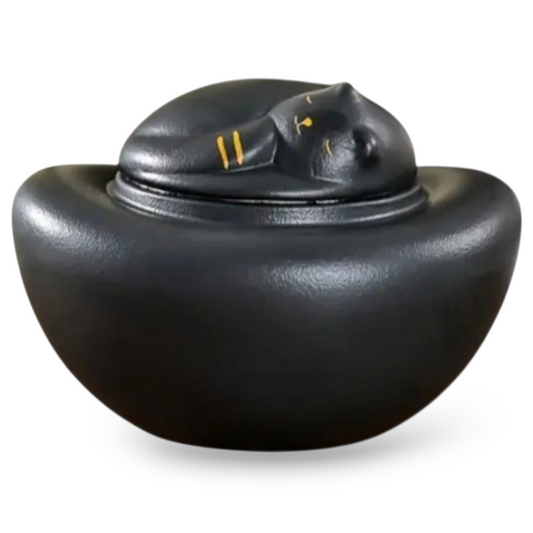 Urnenkatze – 240 ml – Schwarz