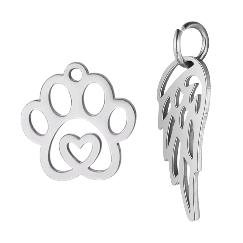 Memorial flesje voor as van overleden huisdier

