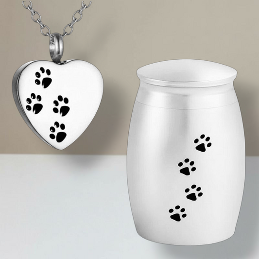 Gedenkset: Mini-Urne und Asche-Anhänger