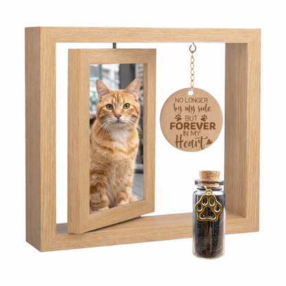 Herdenkingsfotolijst met Asbuisje - Kat