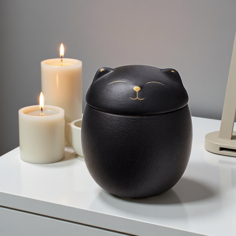sfeerfoto zwarte katten mini urn
